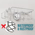 4-in-1 TAILI Sponge Holder with Strong Suction Cup, Rustproof Sink Organizer - Sink Caddy Holds Sponges, Brushes