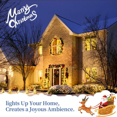 Holiday Light Clips, 100 Pieces Outdoor Christmas Light Clips for Gutter Hooks and Decoration