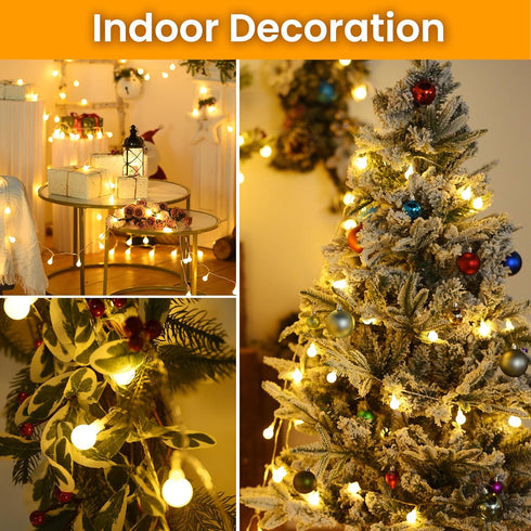 40 13FT Dailyart Globe String Light, Led Battery Operated String Lights, Waterproof Outdoor Indoor String Lights
