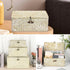 Hipiwe Wicker Shelf Baskets Bin with Lid, Natural Seagrass Storage Boxes, Multipurpose Home Organizer Bins