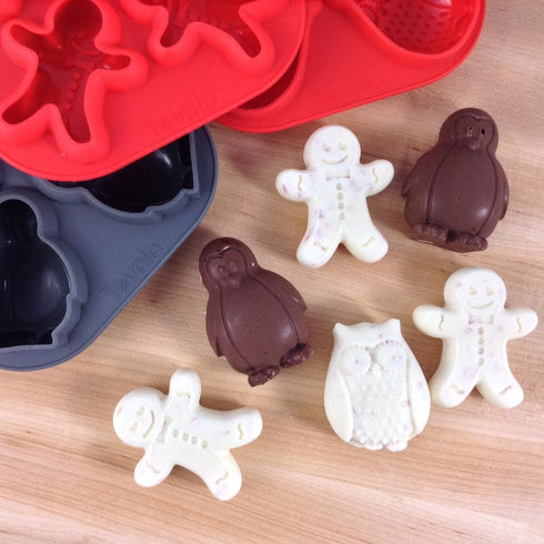 Tovolo Novelty Penguin Ice Cube Mold Trays, Flexible Silicone, Dishwasher Safe