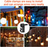 Yefall 60 Pack String Lights Hooks for Outdoor, Christmas Light Clips Weatherproof Light Hanger Hooks Screw-in Hooks