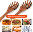 Best Wooden Pasta Spoon Spaghetti Fork 12.5 Inch Long Hand Pasta Serving Utensils Acacia Wood Spaghetti Server Spoon Pasta Forks Spaghetti Ladle Pasta Spatula Tool Noodle Spoon by Ayiaren