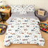 Peopleareok 6 Piece Construction Comforter Set Twin, Cartoon Truck Cars Excavator Tractor