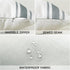 OTOSTAR 2 Pack Outdoor Waterproof Pillow Covers 12x20 Inch - Grey Linen Geometry Cushion Cases for Garden Furniture