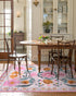 5x7 (Pink,5'x7') Beeiva Pink Flower Rugs for Bedroom Girls, Nursery Rug for Dorm Carpet with Low-Pile Non Slip, Soft