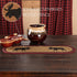 VHC Brands Cumberland Moose Rustic Decor Table Runner, Natural Jute for Kitchen Dining Room, Tan Red Black