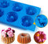 Mini Fluted Tube Cake Pan, 6-Cavity Silicone Mold for Baking, Non Stick Fancy Molds for Fluted Tube Cake