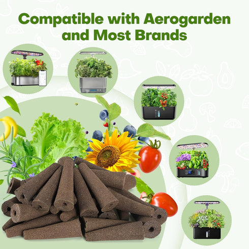 166PCS 600ml 40 40 40 40 1 Ahopegarden Hydroponic Pods Herb Kit: Grow Anything Kit With A&B Plant Food, Grow Sponges