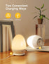 Dimmable 1H 200H MediAcous Night Lights for Kids Room, Egg Light for Nursery with Stable Charging Pad, Baby Night Light