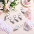 25 Sets Wesiti Baby Shower Favor for Guests Butterfly Keychain with Nail Clipper and Bottle Opener Thank You Tag Card