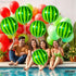 KatchOn Big 22 Inch Watermelon Balloons - Pack of 6, 4D Round Watermelon Mylar Balloon for Summer Party Decorations