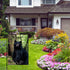 WHPCT Black Bear Garden Flag - Family Nature House Flag Banner for Patio Lawn Outdoor Home Decor, 12x18 Inch Double