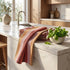 Set 6 20" X30 100% Urban Villa Kitchen Towels Harvest Stripes Towels of Cotton Highly Absorbent Quick Drying Dish