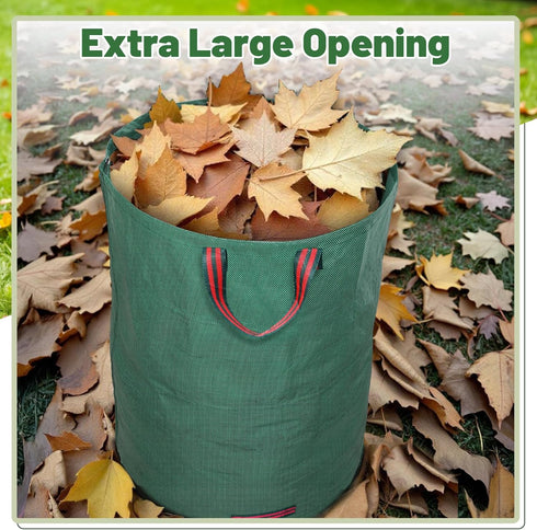 72 3 Packs Dntorx Gallons Reusable Yard Waste Bags, Lawn and Leaf Bags With Reinforced Handles, Collapsible Garden bag