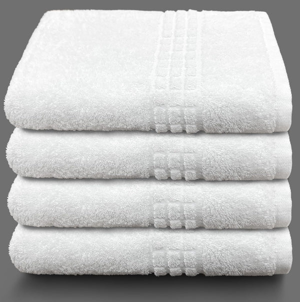 Beachland Terry Bath Towel Set 28" x 56" - 100% Ring-Spun Cotton