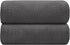 HOMEXCEL Grey Bath Towels 2 Pack, Microfiber Bathroom Towel, Super Soft Highly