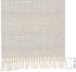 Grelucgo Natural Color Lined Fringe Table Runner or Dresser Scarf, 14 x 48 inches