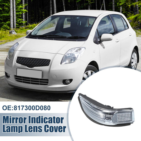 uxcell Right Rearview Mirror Turn Signal Lamp Housing for Toyota Yaris 11-19 No.817300D080 by uxcell