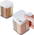 4-in-1 Travel Spice Containers - 2 Packs Portable Camping Seasoning Kit with