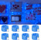 QITONG Blue Fairy Lights Battery Operated, 8 Pack Each 16ft 50 LED