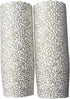 50-Pack Paper Baking Cups, Greaseproof Disposable Cupcake Muffin Liners, Large Gold Scroll