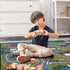 3'3" 4'7" Ottomanson x Kids Road Map Rug - Interactive City Traffic Play Mat for Toy Cars - Perfect for Playroom