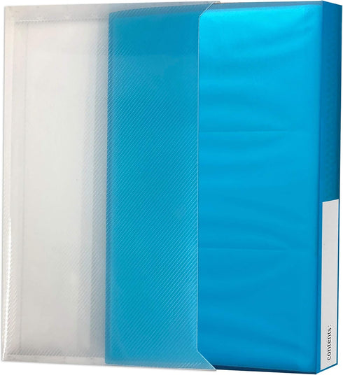 Pioneer Photo Albums CF-3 144-Pocket Poly Cover Space Saver Photo Album, Blue