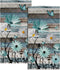 Giwawa Daisy Floral Hand Towels Rustic Wood Face Tea Towels Set of