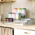 Simple Houseware 3 Tier Spice Shelf for Countertop Cabinet Storage Organizer, Clear