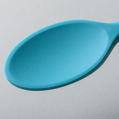 Zeal Scratch Non-Stick Silicone Cooking Spoon, Aqua Blue, 30 cm Length