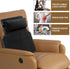 HOMBYS Sherpa Fleece Lumbar Support Pillow with Headrest for Recliner,Memory Foam Chair Cushion for Back Pain,Big High