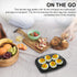 MT Products Clear Deviled Egg Containers, Holds 6 Eggs, Durable Egg Platter Tray, Pack of 12