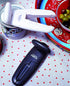 MagiCan Manual Can Opener - Heavy Duty Kitchen Gadget for Effortlessly Opening Cans, White Stainless Steel