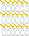Nakpunar 18 Pack 8 fl oz Plastic PET Honey Bear Jars, Squeeze