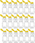 Nakpunar 18 Pack 8 fl oz Plastic PET Honey Bear Jars, Squeeze