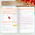 Clever Fox Recipe Book - A5 Blank Cookbook Organizer for 60 Family Recipes, Turquoise