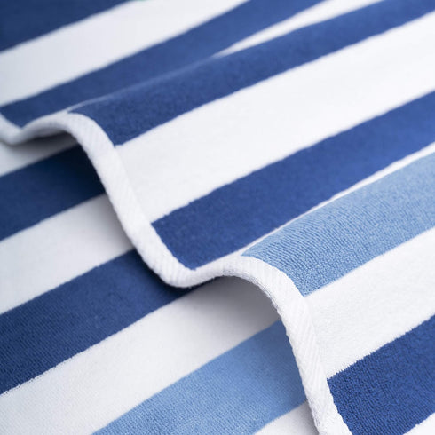 30x60 inch 4 American Soft Linen Cabana Striped Beach Towels, Piece Oversize Pool Towels, Quick Drying Sand Free Swim