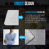 Houseables Ironing Mat, Portable Iron Pad, Dryer Top Protector, 33 x 17, Magnetic Cover for Table Top