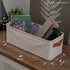 2 Pack, Closet OrganiHaus Narrow Fabric Storage Baskets Narrow Storage Bins for Shelves, Storage Bins for Pantry
