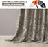 Madison Park Aubrey 2 Panel Curtain - Faux Silk Paisley Jacquard, 50x84, Taupe, Room Darkening