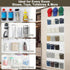 24 Closet, Over the Door Shoe Organizer with Crystal Clear Pockets and Metal Hooks Heavy Duty Hanging Shoe Storage Rack