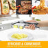 SAYLVME 3 1, Garlic Press and Slicer In Food Grade Stainless Steel Garlic Mincer Chopper Crusher Garlic Press Kitchen