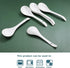 6 Pieces Premium White Porcelain Mini Ladles - 9 Inch Large Soup Spoons for Stews, Noodles, Chinese Dishes