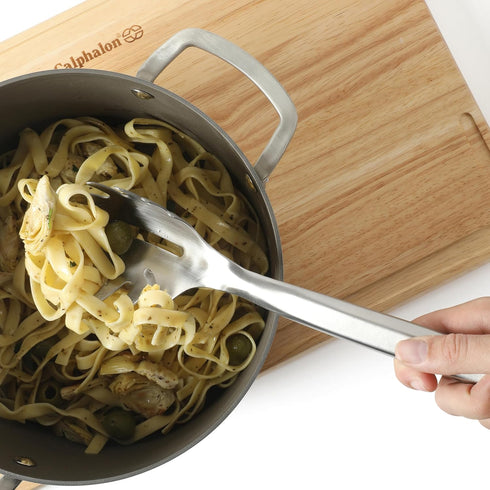 Durable Stainless Steel Slotted Pasta Server for Effortless Serving