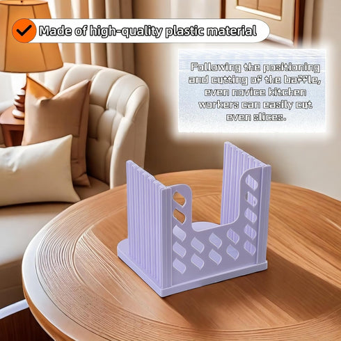 RyanDesign 4 Settings Adjustable Bread Slicer Guide - Thickness for Perfect Homemade Bread Slices, Food-Grade ABS Toast