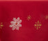 Saro Lifestyle Embroidered Snowflake Design Table Runner, Red, 16"x72"