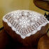 Dcor,15inches(40cm) Hsvanyr White Nightstand Cover Handmade Crochet Lace Table Cloth Doilies Dining Room Mats Table
