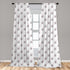 Ambesonne Animal Cartoon Curtains, 2 Panel Set for Living Room Bedroom, Heart Shaped Pink Balloons Design, 28" x 63",