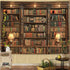 Spenlife Bookshelf Tapestry Wall Hanging Vintage Library Wall Tapestry, Old Books on Shelf